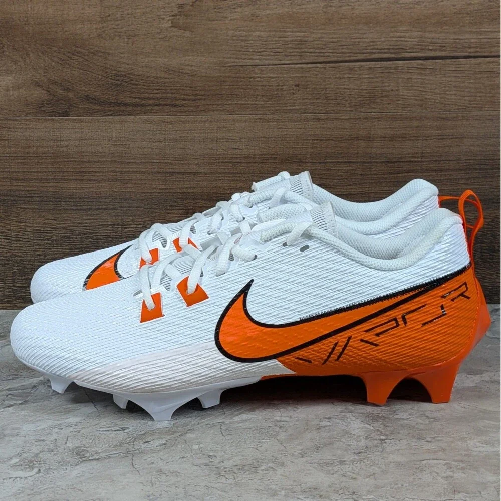 Nike Vapor Edge Speed 360 2 Men's 11 White Orange Football Cleats FQ4045-100